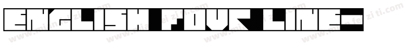 English four line字体转换